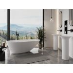 Konglomerato vonia Mexen Milano, 170 x 86 cm, White matt
