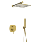 Du&scaron;o komplektas su potinkiniu mai&scaron;ytuvu Laveo Pola, Brushed Gold