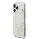 Guess IML Flowers Electro Pearl Strap MagSafe iPhone 17 Pro