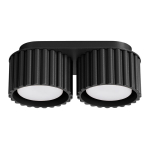 Sollux Lighting lubinis &scaron;viestuvas Aura 2, juodas
