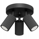 Sollux Lighting lubinis &scaron;viestuvas Karbon 3P, juodas