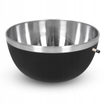 Juodas metalinis dubuo 20 cm virtuvės reikmenims