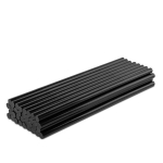 Kar&scaron;to lydalo klijų lazdelės Bradas 11x300 mm, juodos, 34 vnt. / 1 kg