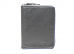 Esquire Piping Zip Pinigine, Juoda/Royal mėlyna