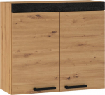 Vir&scaron;utinė spintelė Meblocross Rodos ROD-18 W80, ąžuolas artisan/juodas