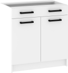 Virtuvinė spintelė Meblocross Korfu KOR-08-S80-1SZ, balta