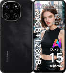 Telefonas Blackview COLOR 6 4G 8/128GB SD 2TB, 6.67" 90Hz 50MP+13MP, 5000mAh Android 15 Dual SIM Face ID - Juoda