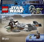 75436 LEGO&reg; Star Wars&trade; Mandaloriečio ir Grogu greitaeigis motociklas