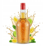 Stiklinė butelis Gloria 500ml su dangteliu, 0.5l