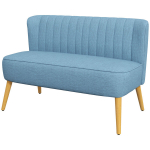 2 vietų sofa retro stiliaus, mink&scaron;ta apmu&scaron;alai, lengvai prižiūrimi apmu&scaron;alai, iki 150 kg, 117 x 56,5 x 77 cm, mėlyna