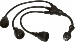 Helmo prailgintuvas 3x2p+z, 0.8m, Ip20, juodas