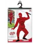 &bdquo;RAUDONASIS NINJA&ldquo; (paltas su rai&scaron;čiais, kelnės su rai&scaron;čiais, krūtinės &scaron;arvai, kaukė)