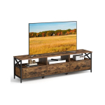 TV staliukas, 178x40x50 cm, rudas-juodas