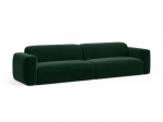 Keturvietė sofa Micadoni Strino, Bottle Green