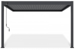 Pavėsinė Pergola DELUXE WALL 3.6x4, Anthracite (montuojama prie sienos)