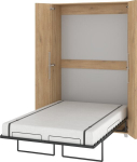 Sieninė lova Meblocross Teddy 120, 200x90 cm, ąžuolo spalvos
