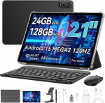 Plan&scaron;etinis kompiuteris Blackview Mega 2 12" 2K FHD+,24GB+128GB,4G LTE 5G WiFi,Gemini AI,9000mAh/Android 15/Widevine L1 - Pilka