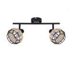 Lubų lempa Candellux Juicy Black Bar 2x40W E14