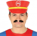 Raudona "super Mario Bros" kepurė - Karnavalo kostiumo aksesuaras