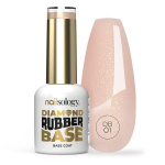 Hibridinis nagų lakas Clavier Nailsology Diamond Rubber Base DB01 Chiquite Pink 8 ml