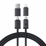 Baseus 4in1 Usb-c + Lightning kabel, 60w Pd/qc, greitas įkrovimas