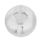 Disko rutulys, 30 cm, sidabrinis, stiklas