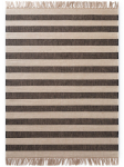 Hanse Home rankinio audimo 1.0 džiuto kilimas 160x230 &ndash; natūrali balta ir juoda