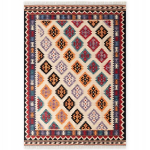 Hanse Home Kamal kreminis daugiaspalvis vilnonis Kilim kilimas 160x230