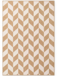 Ted Baker Haringey lygios pynės dvipusis kilimas Terrick džiuto baltos spalvos 200x300