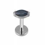 Labret auskaras su sidabrine a&scaron;ara, titano, 1.2/6 mm
