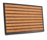 Hanse Home Mix Mats kokosų pluo&scaron;to ir gumos kilimėlis 45x75 &ndash; rudas dryžuotas