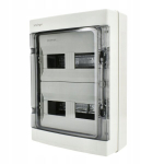 Hermetinis elektros skirstytuvas Ip65, 24n+24pe, 2x12p