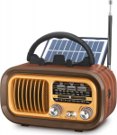 Retro radijo imtuvas, kompakti&scaron;kas, aukso spalvos