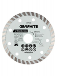 Deimantinis pjovimo diskas Graphite Turbo 115mm sausam pjovimui