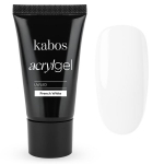 Kabos Gel Acrilico 2in1 UV/LED French White, 30g &ndash; intensyviai baltas akrilgelis nepriekai&scaron;tingam prancūzi&scaron;kam manikiūrui