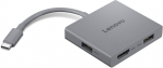 HUB USB Lenovo LENOVO USB-C 4 in 1 travel hub Gen2 czarny