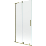 Vonios sienelė Mexen Velar L, 95 x 150 cm, Brushed gold/Transparent