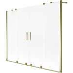 Vonios sienelė Mexen Velar Duo, 170 x 150 cm, Gold/matinis stiklas