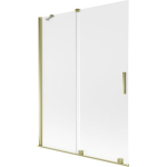 Vonios sienelė Mexen Velar, 130 x 150 cm, Gold/matinis stiklas
