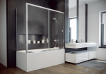 Vonios sienelė (kabina) Besco Duo Slide Chrome II, 150 x 70 x 150 cm