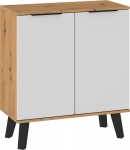 Sven SVN-01 dvidurė komoda ąžuolas Artisan/balta