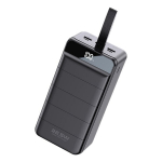 Atsarginis maitinimo &scaron;altinis ("Power Bank") WK Design "WP-269" Juodas 60000mAh