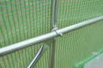 Arkinis &scaron;iltnamis su orlaidėmis 4x12x2 (48m2), 12 sekcijų, dvigubos durys, baltas