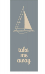 Pirties rank&scaron;luostis CAW&Ouml; Travel Sailing Boat 70x180 cm medvilnė mėlyna