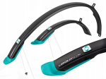 Simpla Ubiquit 50mm purvasaugiai dviračiui 28" juoda/mėtinė
