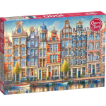 Dėlionė CherryPazzi &bdquo;Amsterdam Rhythm&ldquo; 1000 dalių vaizdingas miesto paveikslas