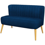 Sofa, 117x56.5x77 cm, Mėlyna, Medis