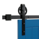 Anglinio Plieno Stumdomų Durų Sistema Skysen 228 Cm Juoda, 228 cm