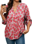 Bra&scaron;kių Ra&scaron;to Vasari&scaron;ki Mar&scaron;kiniai Moterims Plus Size, 3Xl, Raudoni