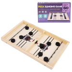 Medinis vikrumo žaidimas stalo ledo ritulys ir futbolas Sling Puck, 35x22x2,5 cm